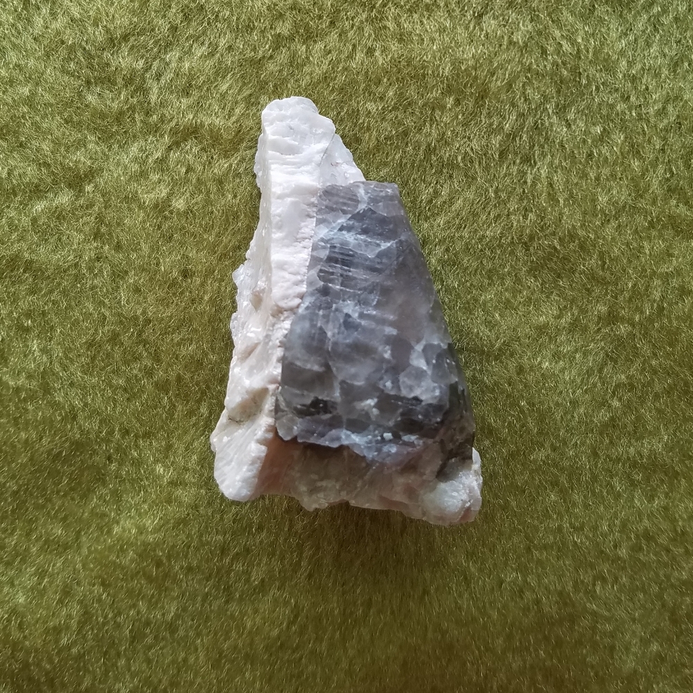Smoky Quartz Gem In Moonstone Display Rock Specimen